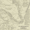 Arctic Regions Showing Explorations Towards the North Pole 1907
