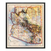 Vintage Arizona Relief Map - 1903