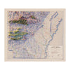 Arkansas Relief Map - 1990