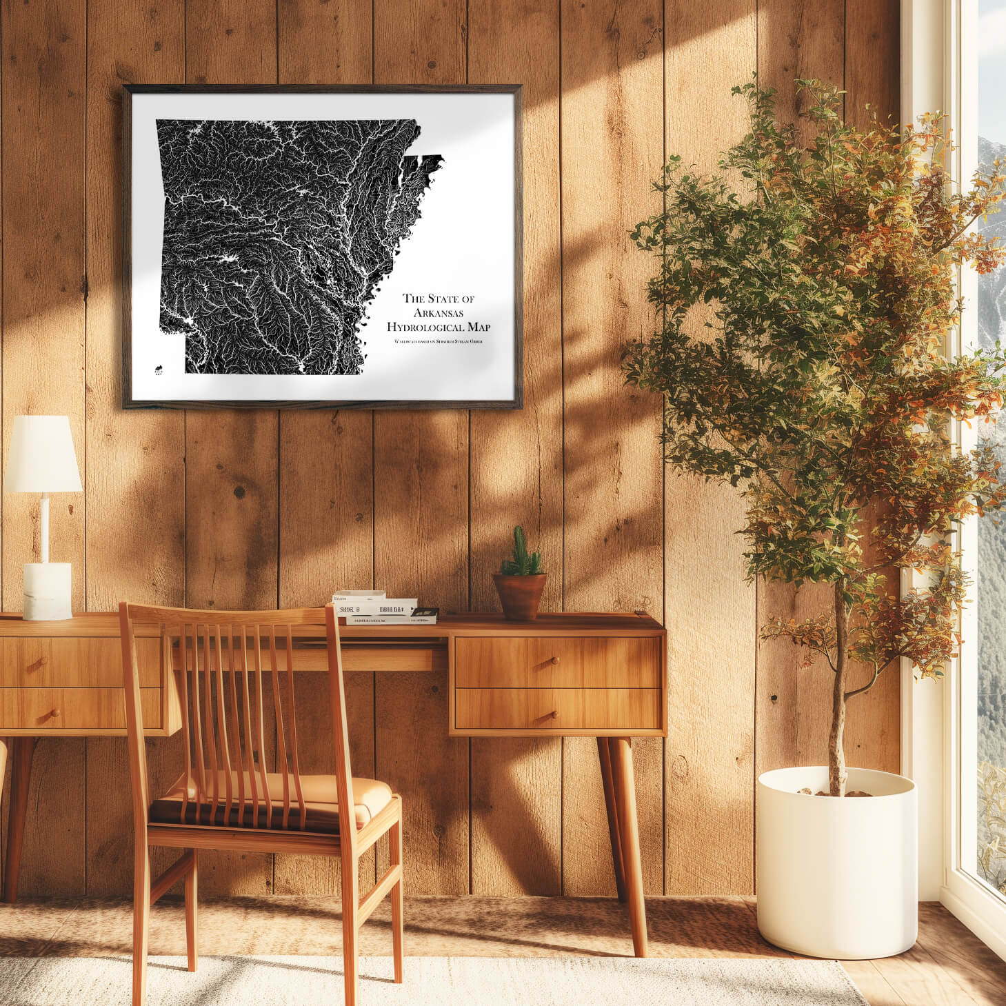 Arkansas Hydrological Map - Muir Way - Hydrology