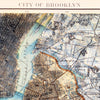 Brooklyn, NY 1895 Shaded Relief Map