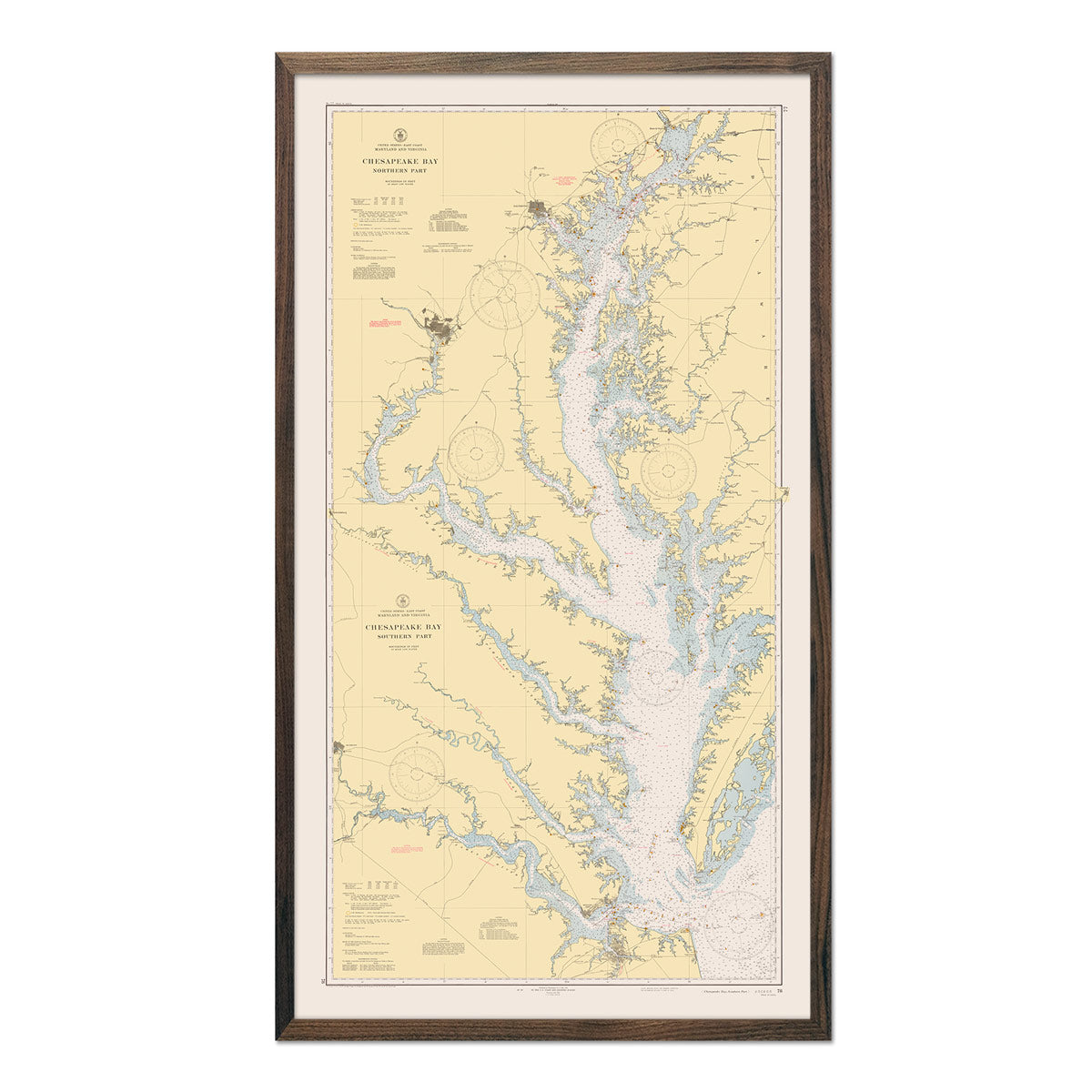 Chesapeake Bay Nautical Chart 1940