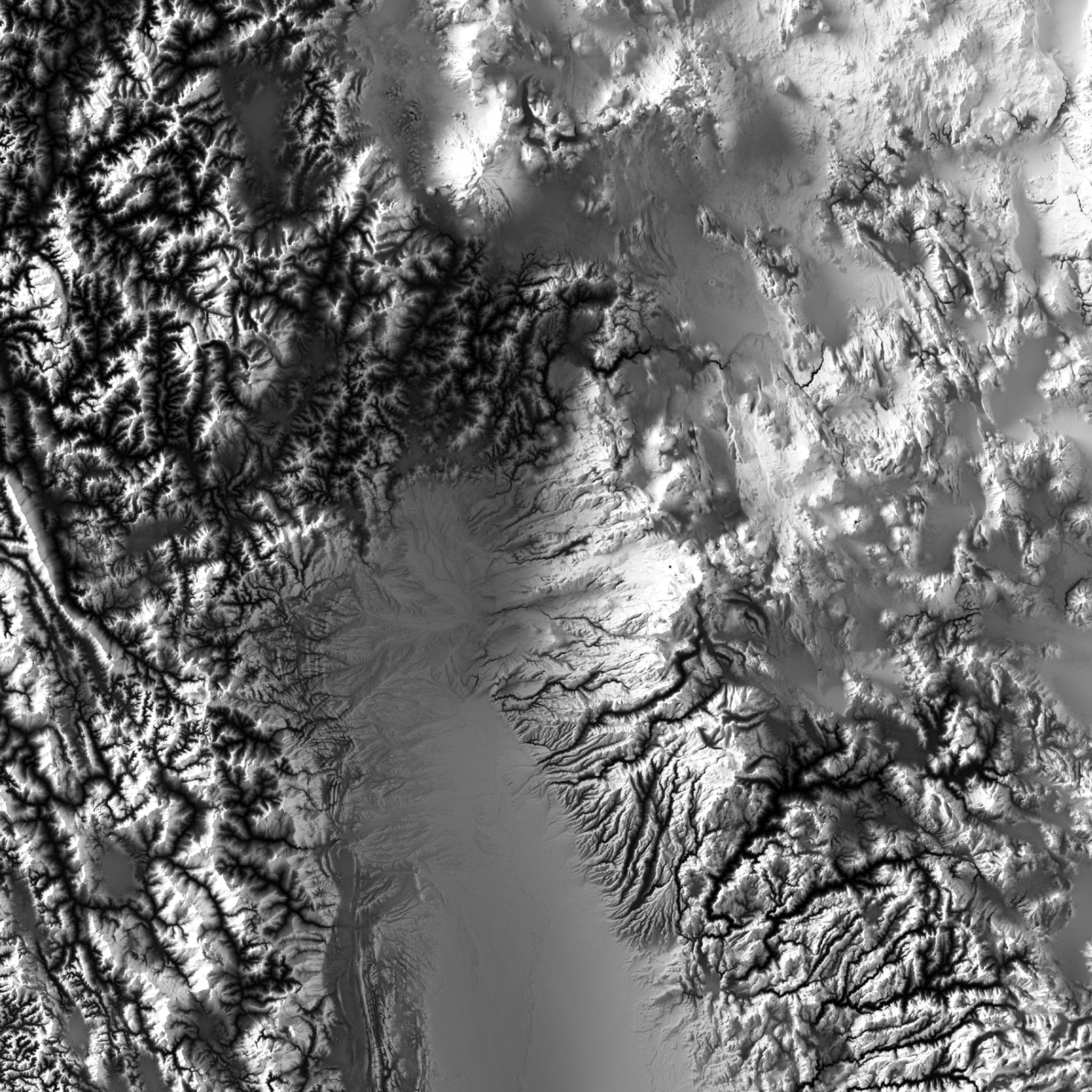 California Elevation Map - Muir Way - Elevation