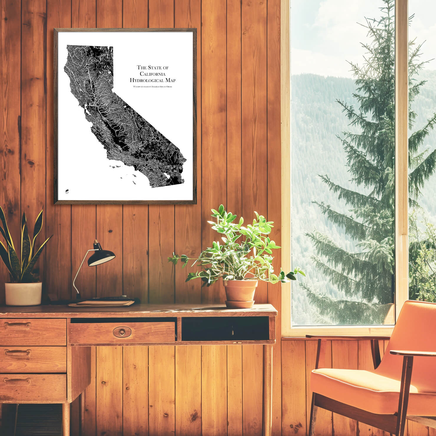 California Hydrological Map - Muir Way - Hydrology
