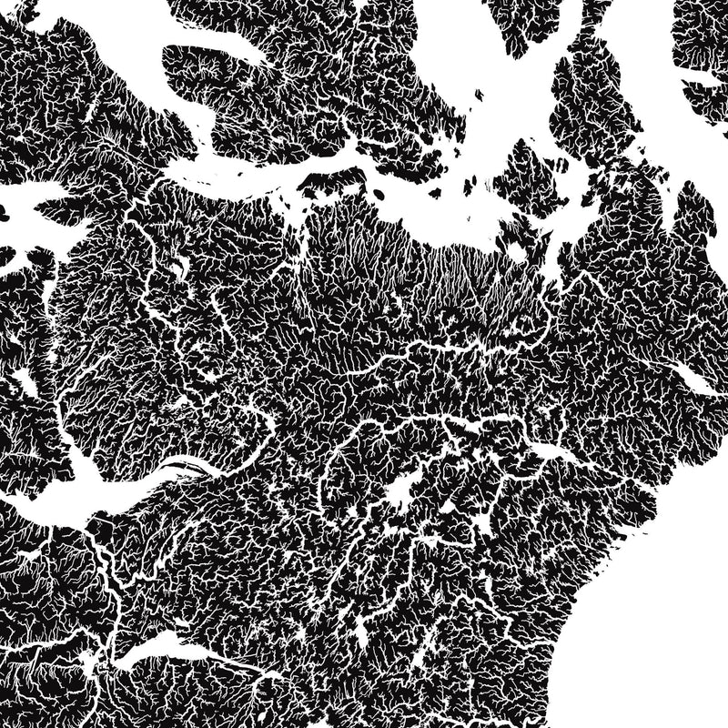 Hydrological Map of Canada - Muir Way - Hydrology