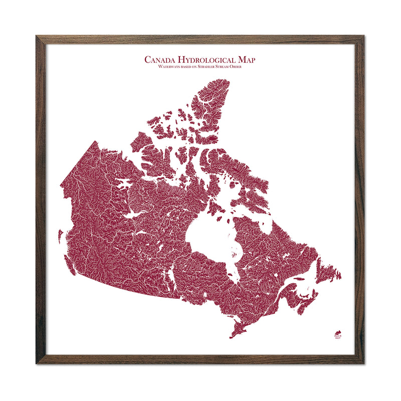 Hydrological Map of Canada - Muir Way - Hydrology