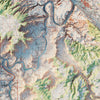 Canyonlands National Park 1968 Shaded Relief Map