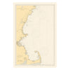 Cape Elizabeth to Cape Cod Nautical Chart 1935