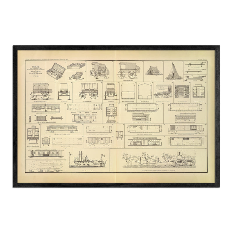 Care of the Sick and Wounded - Muir Way - Vintage Map