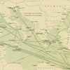 Carte Officielle des Stations Radiotelegraphiques of the Atlantic Ocean NE and Mediterranean 1925