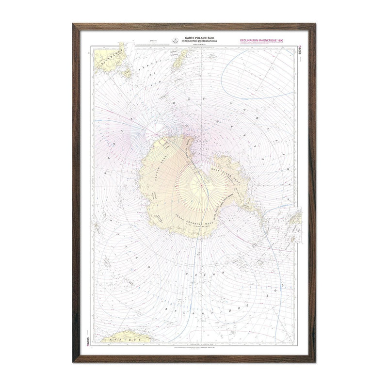 Carte Polaire Sud Nautical Chart 1992 - Muir Way - Vintage Map