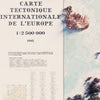 Carte Tectonique Internationale De L'Europe 1962 Shaded Relief Map