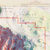 Cedar Breaks 1936 Shaded Relief Map
