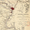Central Virginia Map Showing Lieutenant General U.S. Grant's Campaign