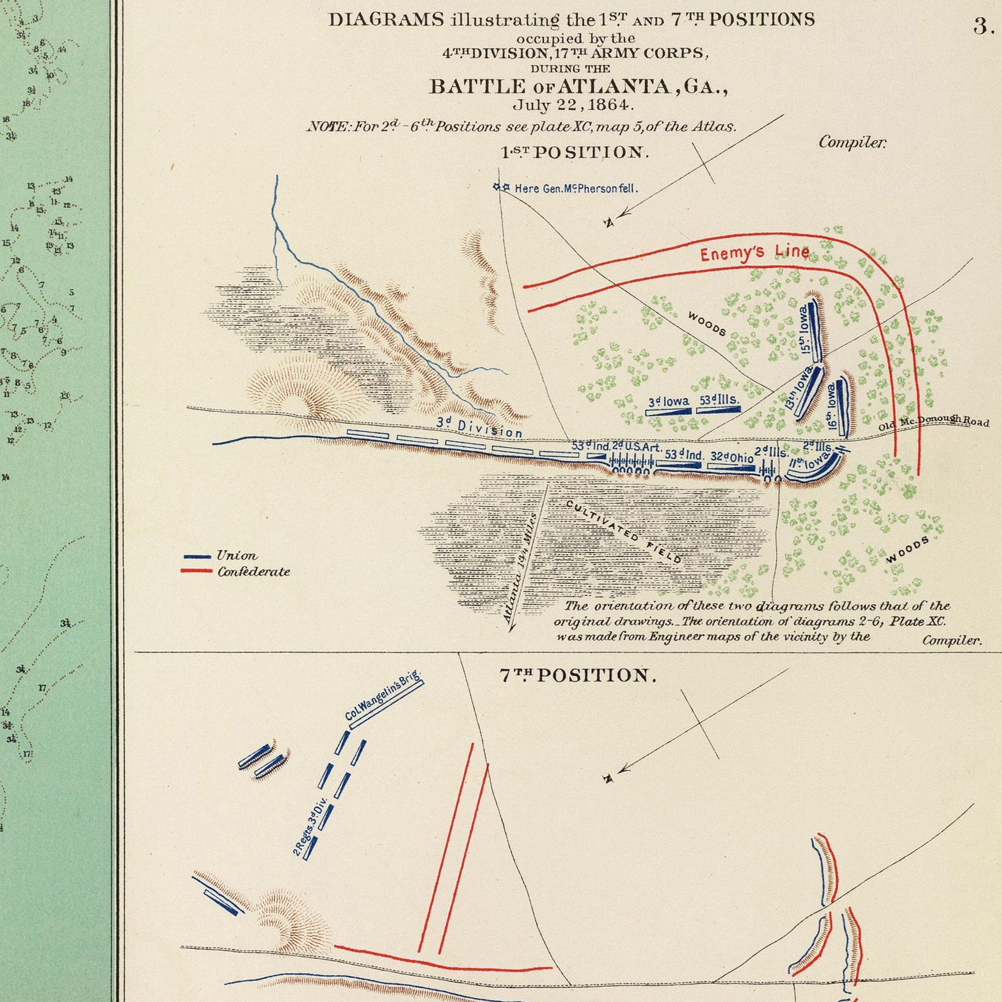 Charleston Defenses - Muir Way - Vintage Map