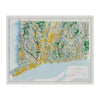 Vintage Connecticut Relief Map - 1974