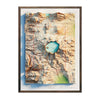 Vintage Crater Lake 1956 Relief Map