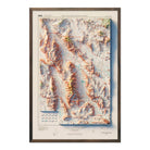 Vintage Death Valley Relief Map - 1977