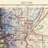Denver, CO 1953 Shaded Relief Map