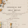 England and Scotland 1957 Shaded Relief Map
