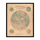 Expedition Francaise Au Pole Nord - Muir Way - Vintage Map
