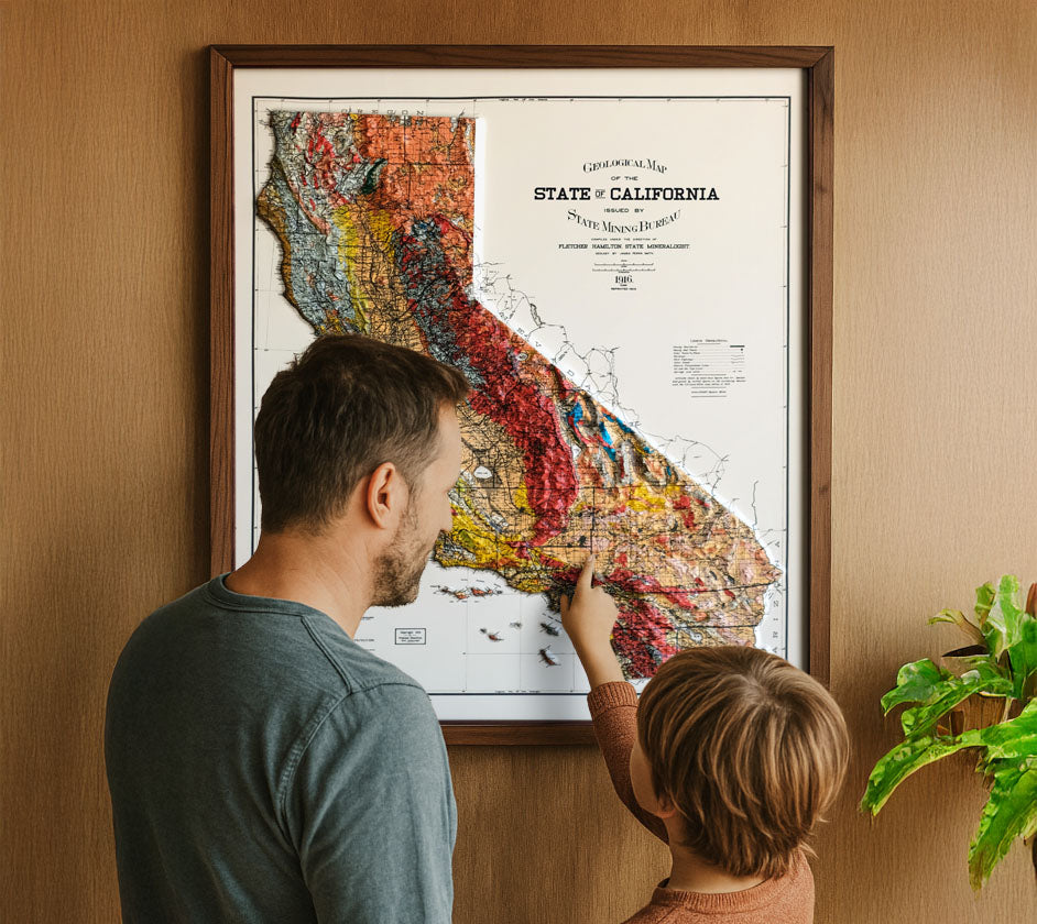Raised Map 3D Raised Relief Landing – Muir Way