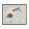 Fiji Relief Map - 1965