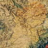 France 1905 Shaded Relief Map