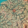 France 1964 Shaded Relief Map