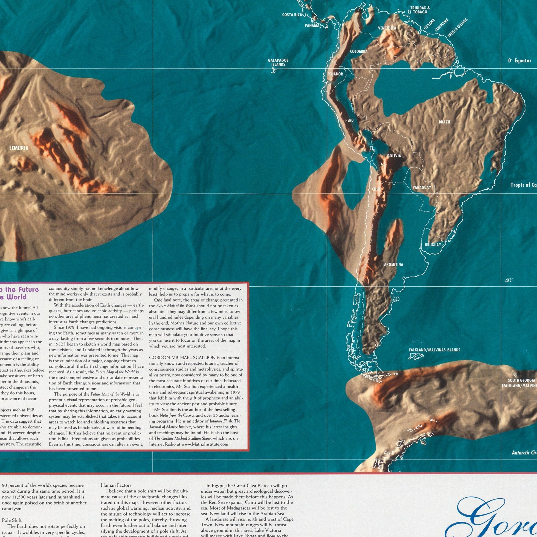 Future Map of the World - Muir Way - Vintage Map
