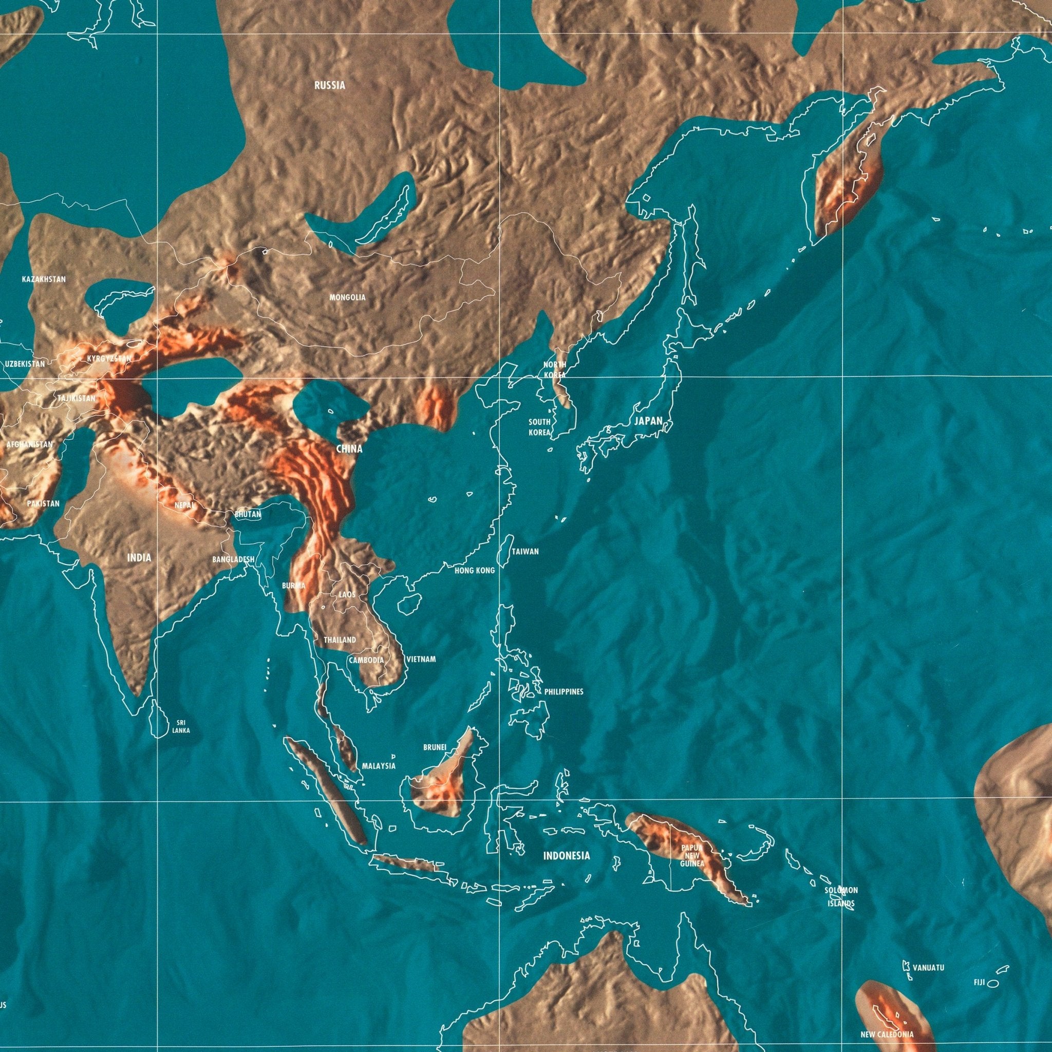 Future Map of the World - Muir Way - Vintage Map