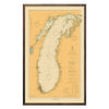 Lake Michigan Nautical Chart 1915