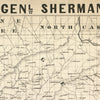 General Sherman's Campaign War Map