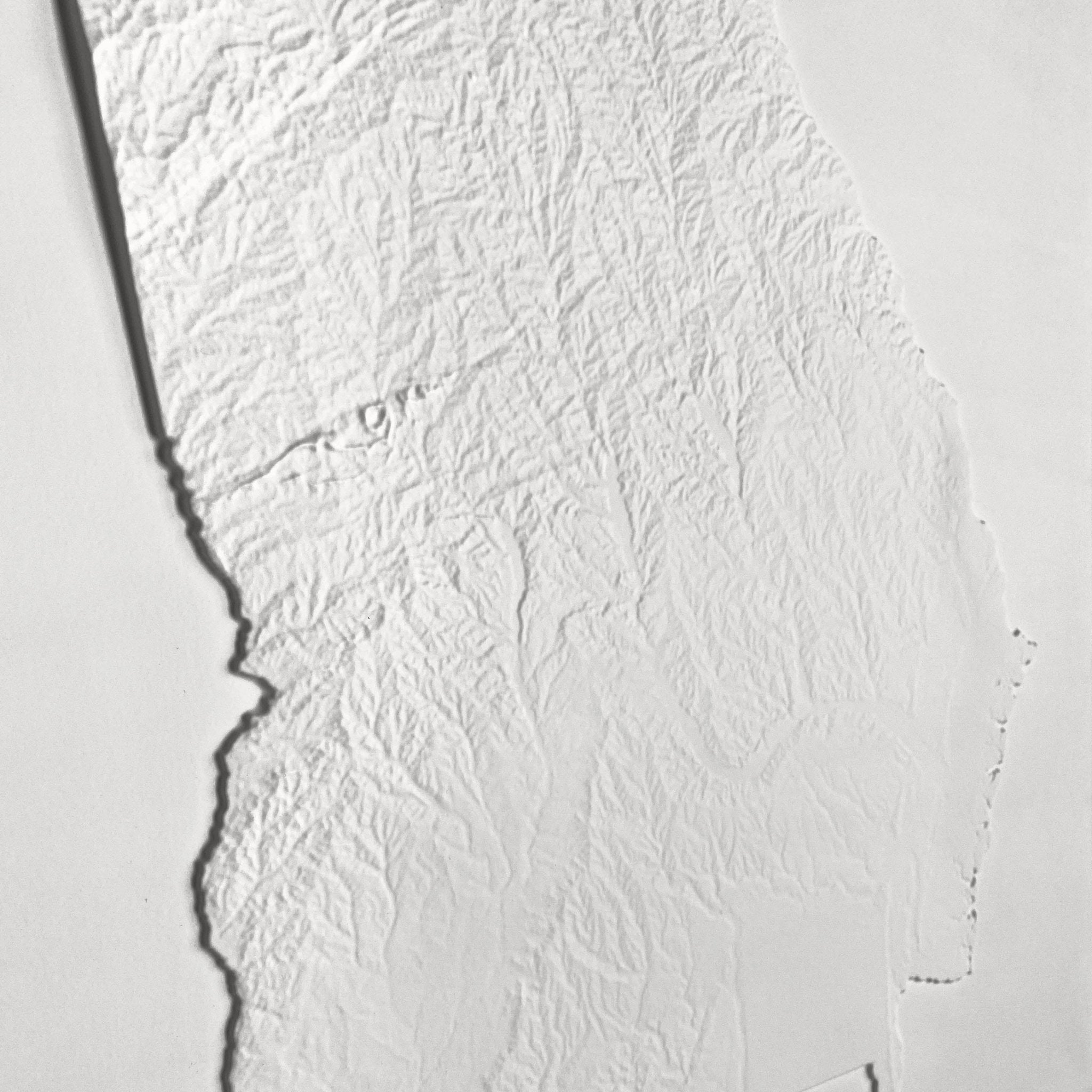 Georgia 3D Raised Relief Map - Muir Way - 3D
