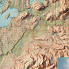 Grand Teton National Park 1965 Shaded Relief Map