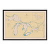 Great Lakes Nautical Chart 1944