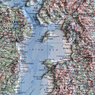 Great Britain 1955 3D Raised Relief Map - Muir Way - 3D