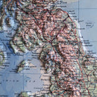 Great Britain 1955 3D Raised Relief Map - Muir Way - 3D