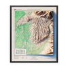 Vintage Great Sand Dunes Relief Map - 1967