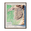 Vintage Great Sand Dunes Relief Map - 1967