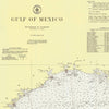 Gulf of Mexico Nautical Chart 1947