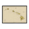 Hawaiian Islands Nautical Chart 1947