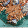 Iceland 1928 3D Raised Relief Map