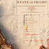 Idaho 1909 Shaded Relief Map