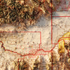 Idaho 1909 Shaded Relief Map