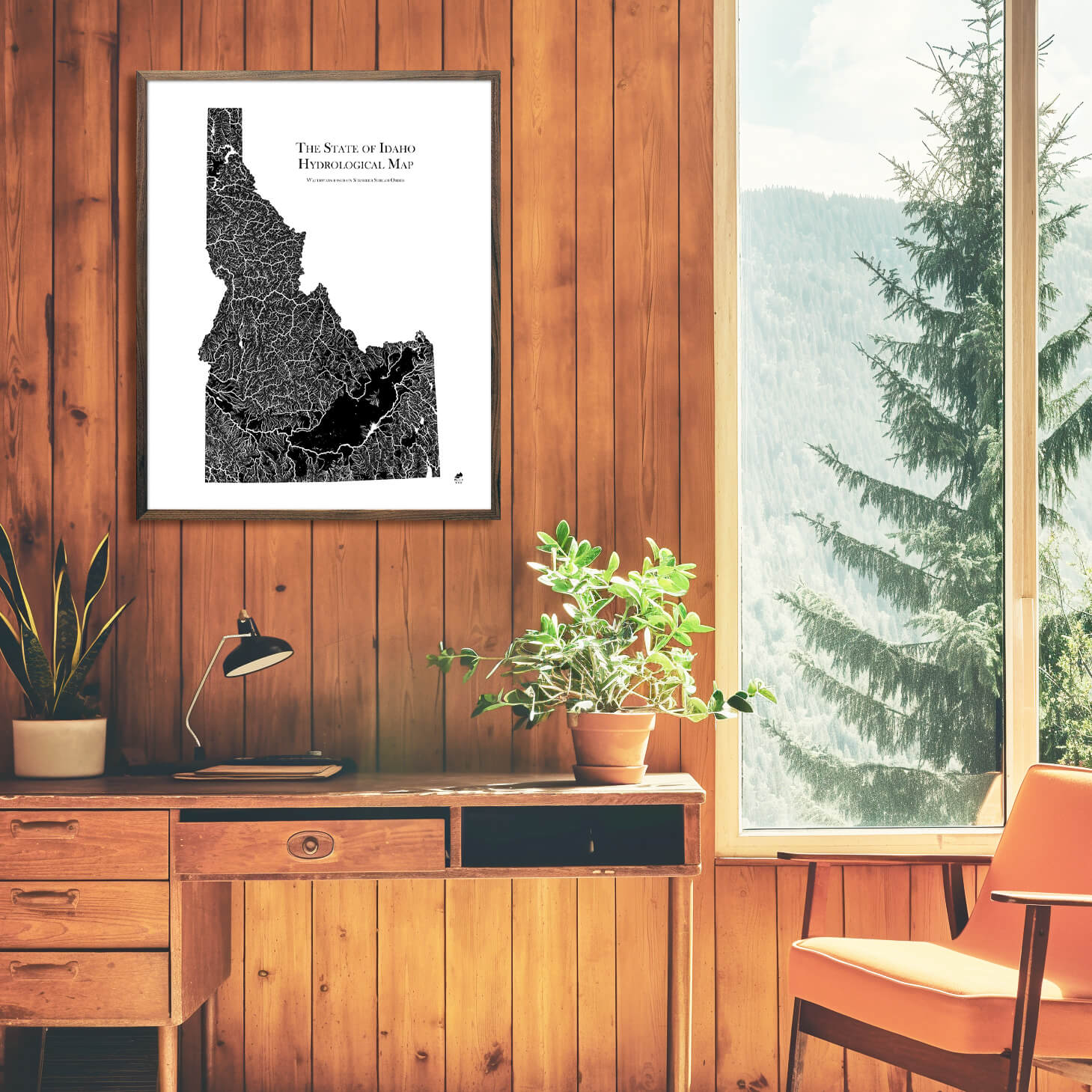 Idaho Hydrological Map - Muir Way - Hydrology