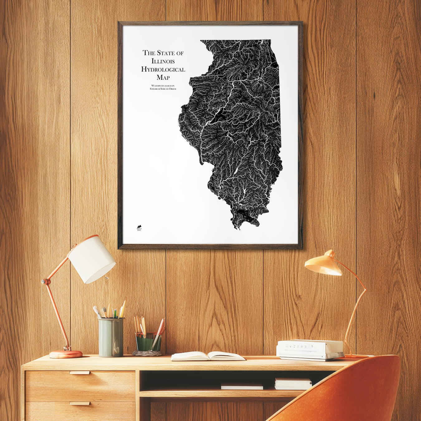 Illinois Hydrological Map - Muir Way - Hydrology