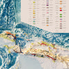 Indonesia 1965 Shaded Relief Map
