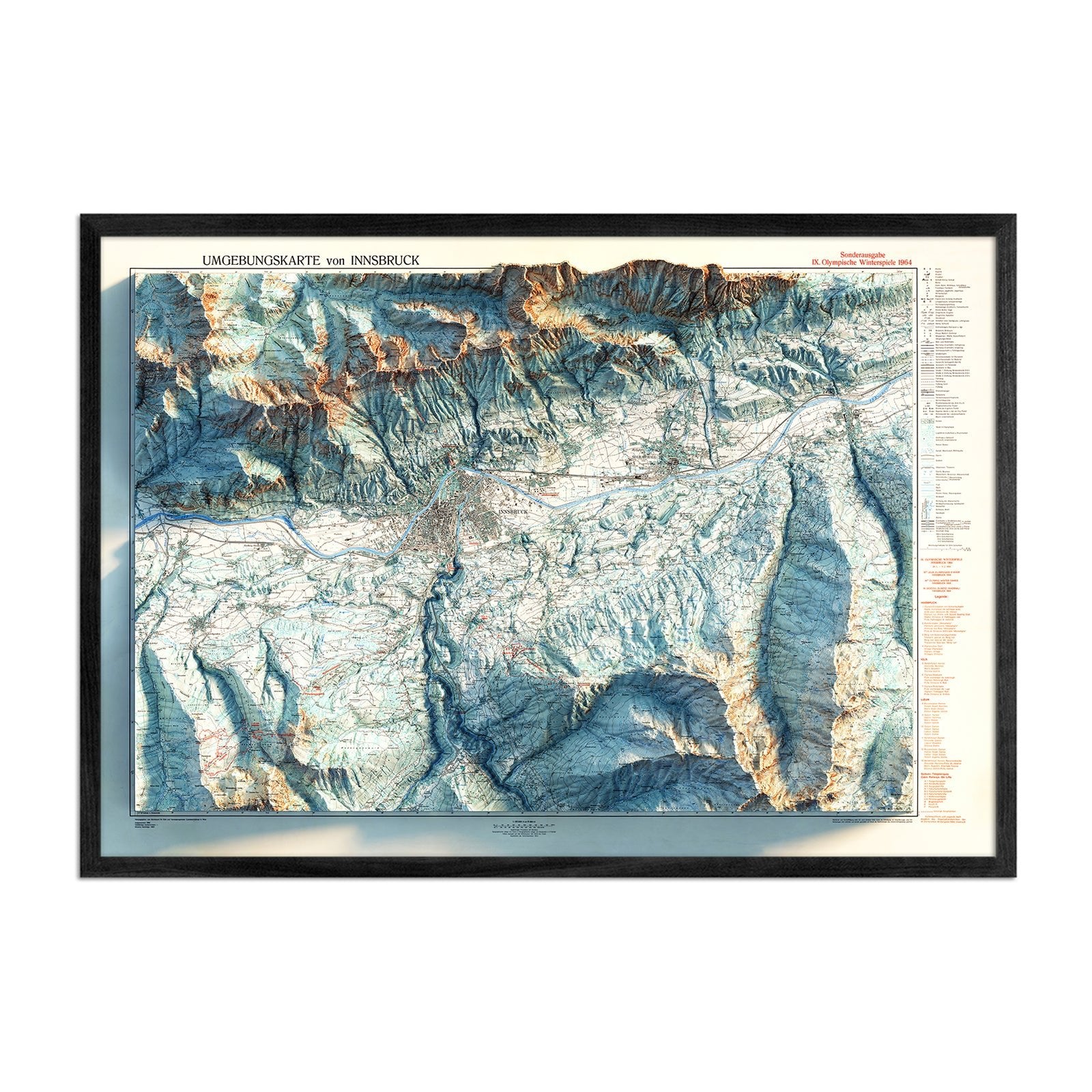 Vintage Innsbruck Map (1964) | Muir Way
