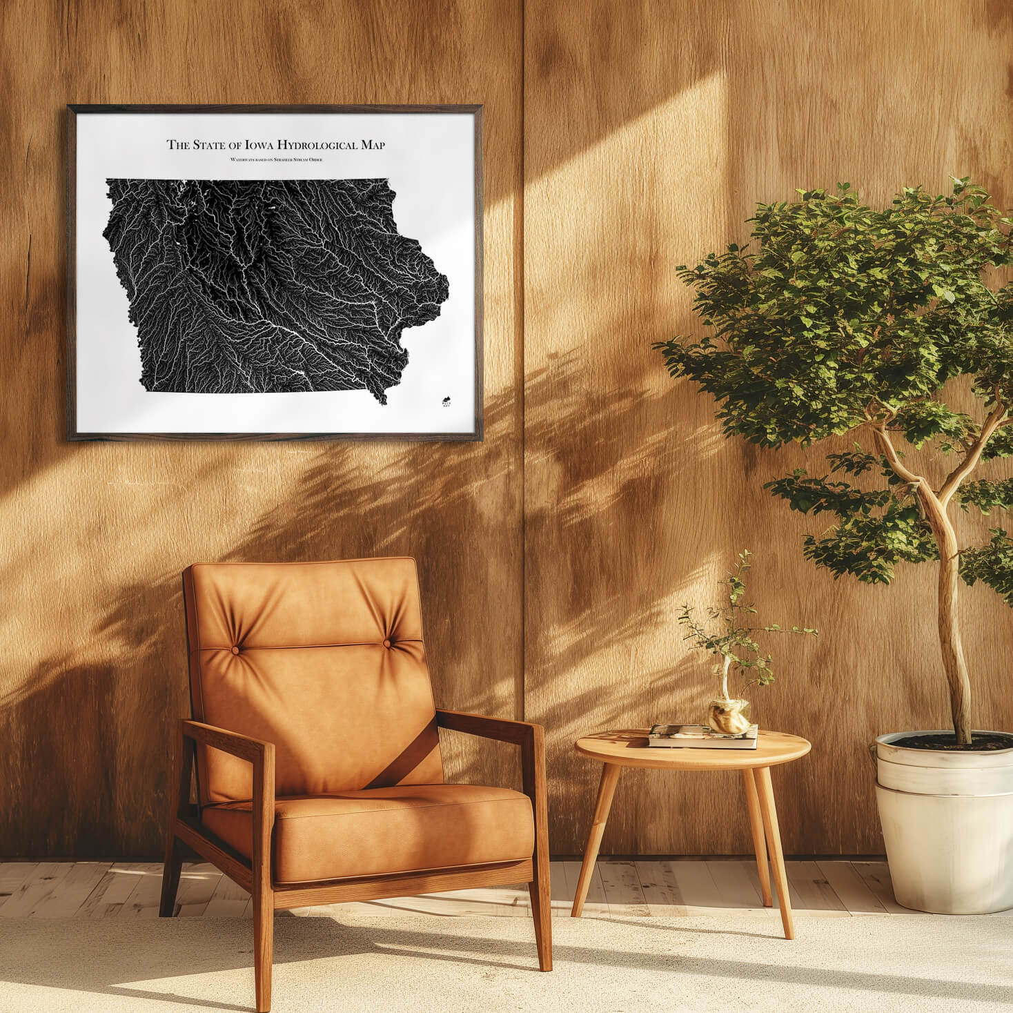 Iowa Hydrological Map - Muir Way - Hydrology